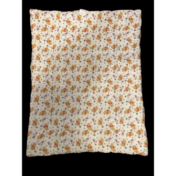 Vintage 1990s Disney Winnie The Pooh Bear Crib Comforter, Double Sided Print‎ - Picture 6 of 7